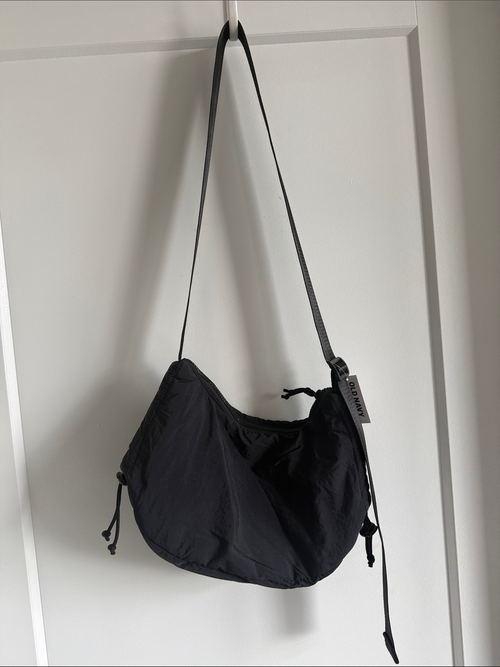 Old Navy Black Crescent Shoulder Bag - Small